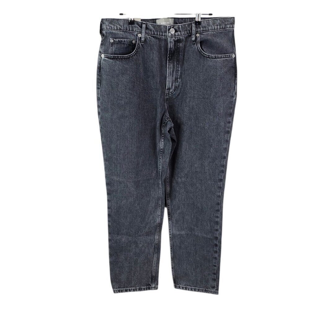 Everlane The Original Cheeky Jeans, High Rise, Washed Charcoal, Size 32